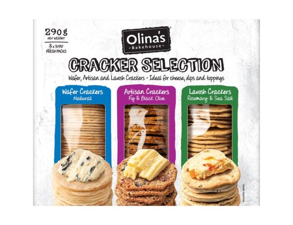 Olina_s Bakehouse Cracker Selection 290g Front